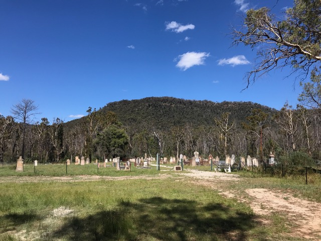 Graveyard in the distance