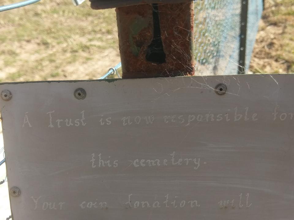 This cemetery is now managed by a trust